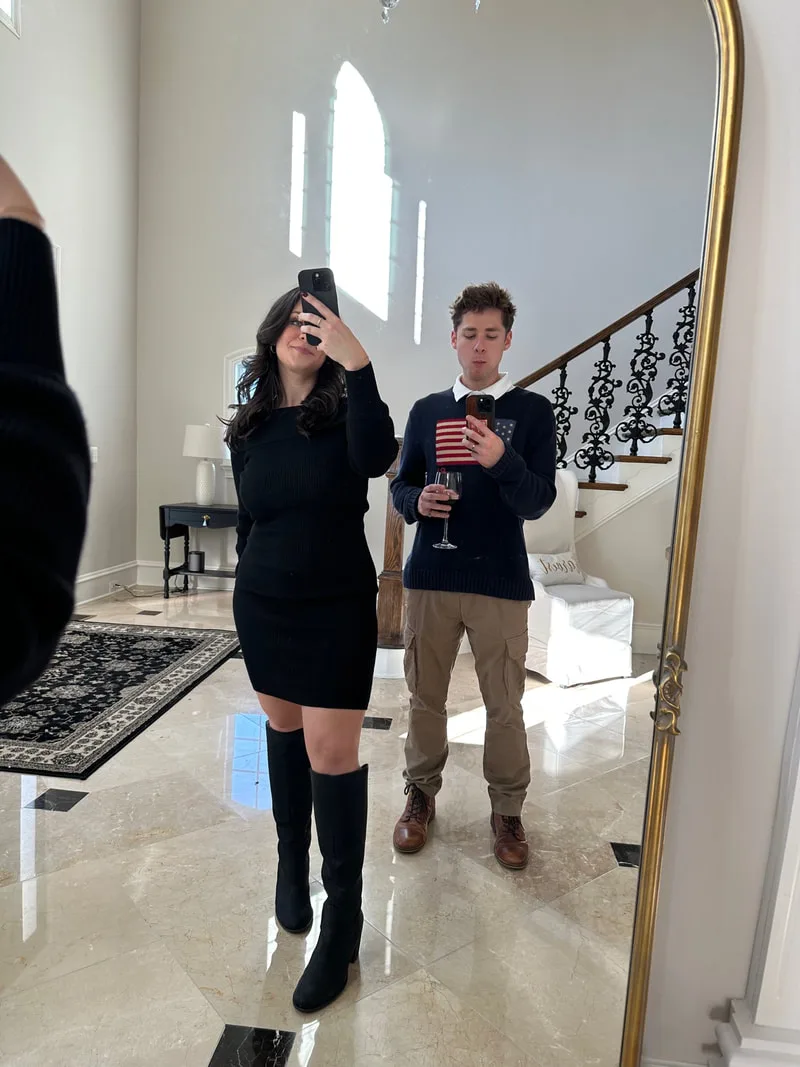 ryan skees and sister celebrating holiday
